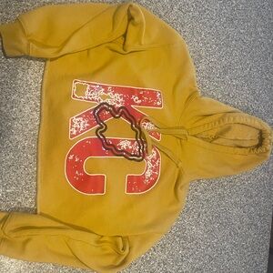 Kansas City Chiefs Bella Canvas cropped hoodie